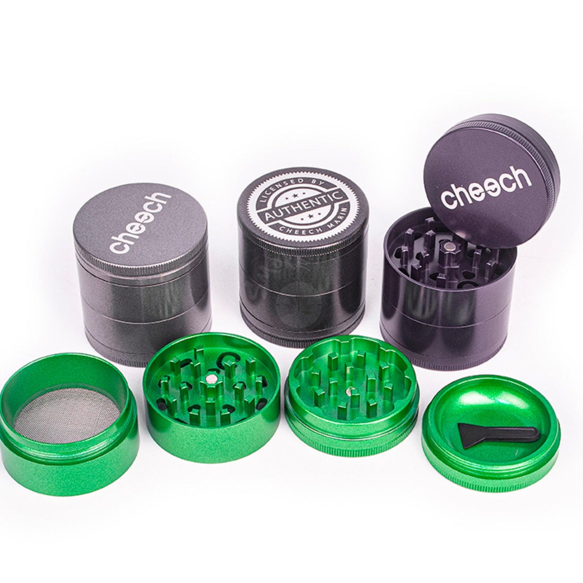 Cheech 4 Piece CNC NON STICKY Grinder 50mm (GR8) - SmokeTime