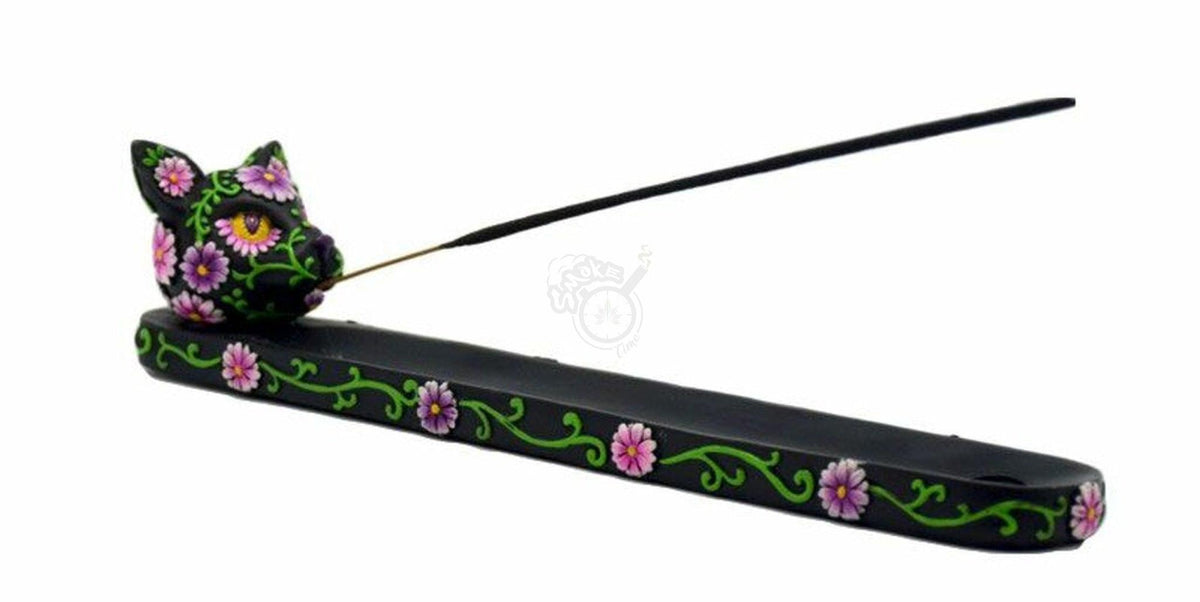 Day of the Dead Cat Incense Burner (IB 2679) - SmokeTime