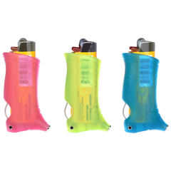 Toker Poker Lighter Sleeve Display - Glow In The Dark / Assorted Colors