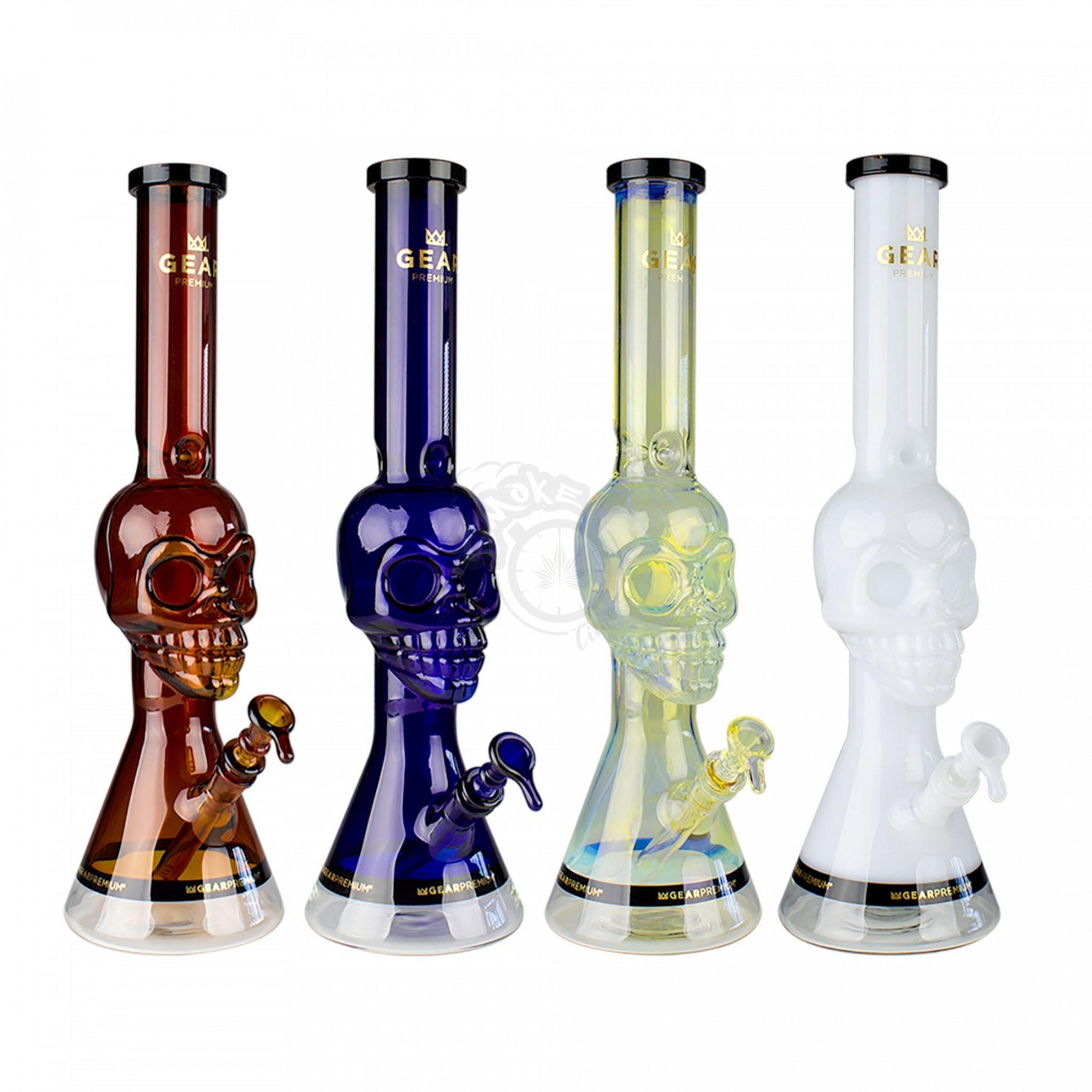 Gear Premium 18" Tuxedo Skull Beaker Tube (G559) - SmokeTime