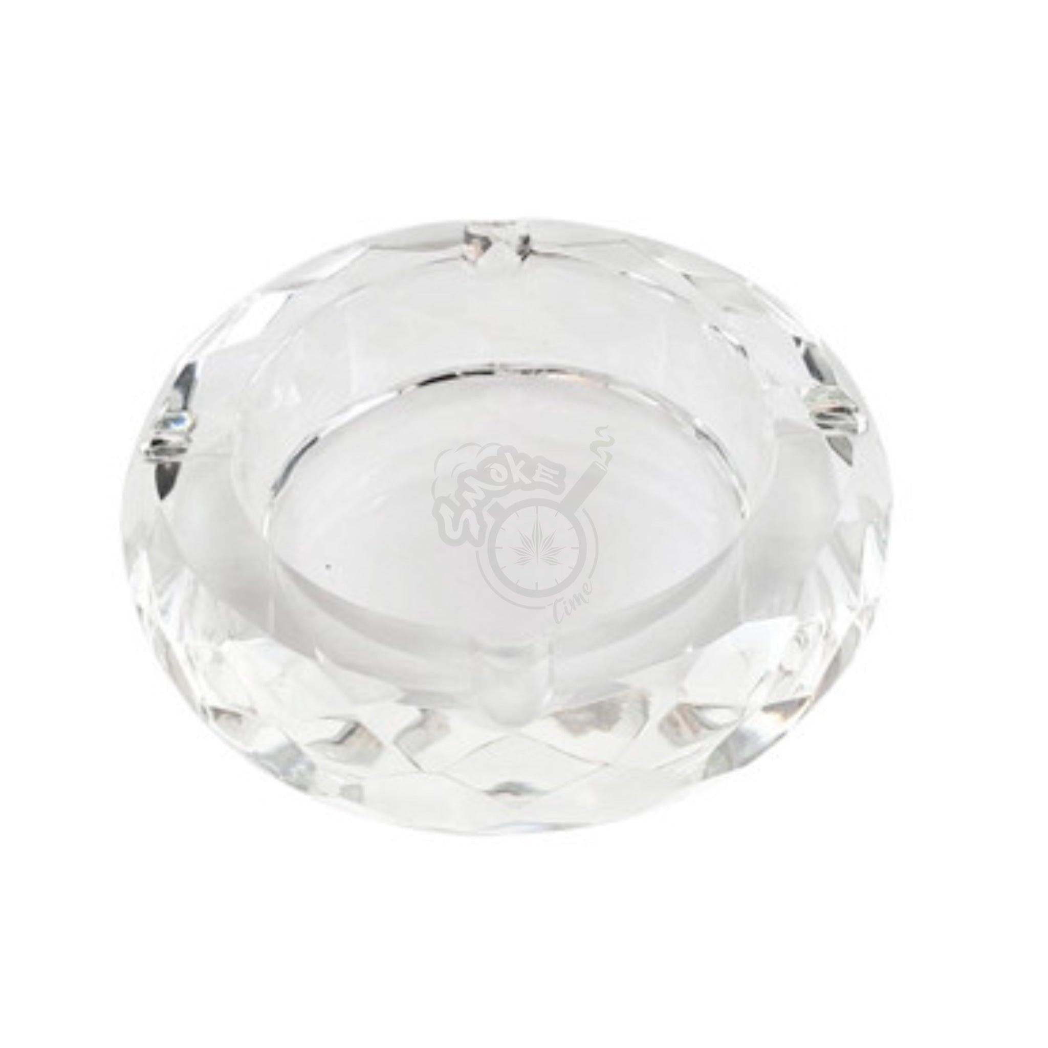 Glass Crystal Ashtray - Round Concave (AT S-508) - SmokeTime