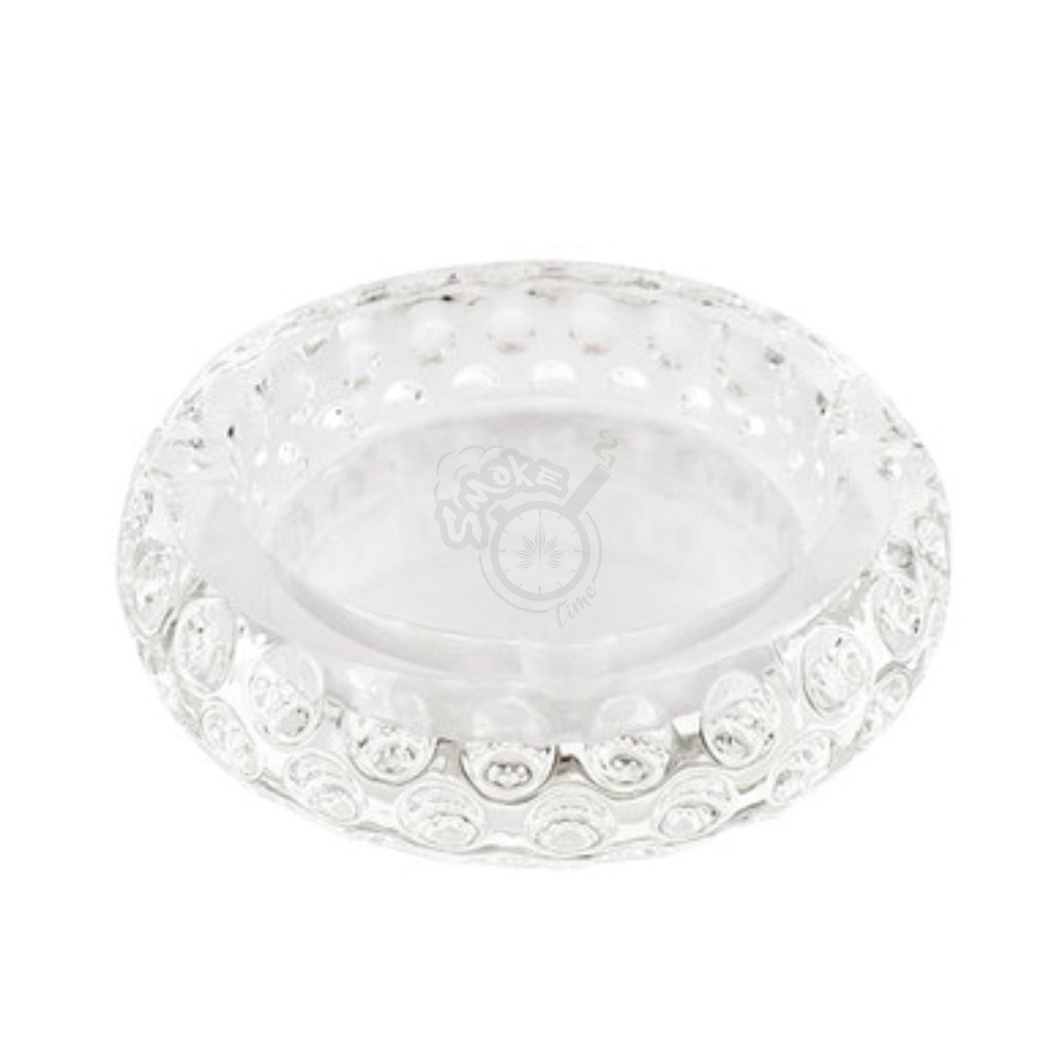 Glass Crystal Ashtray - Round Concave (AT S-508) - SmokeTime