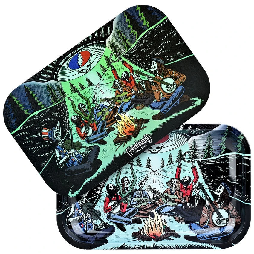 Pulsar & Grateful Dead Rolling Tray & Lid Combo 7" x 11" UFO Jam