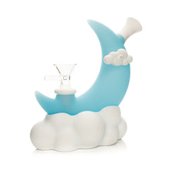 6.5" Glow-In-The-Dark Moon Water Pipe