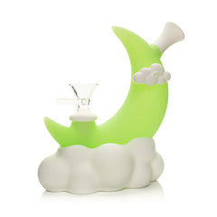 6.5" Glow-In-The-Dark Moon Water Pipe