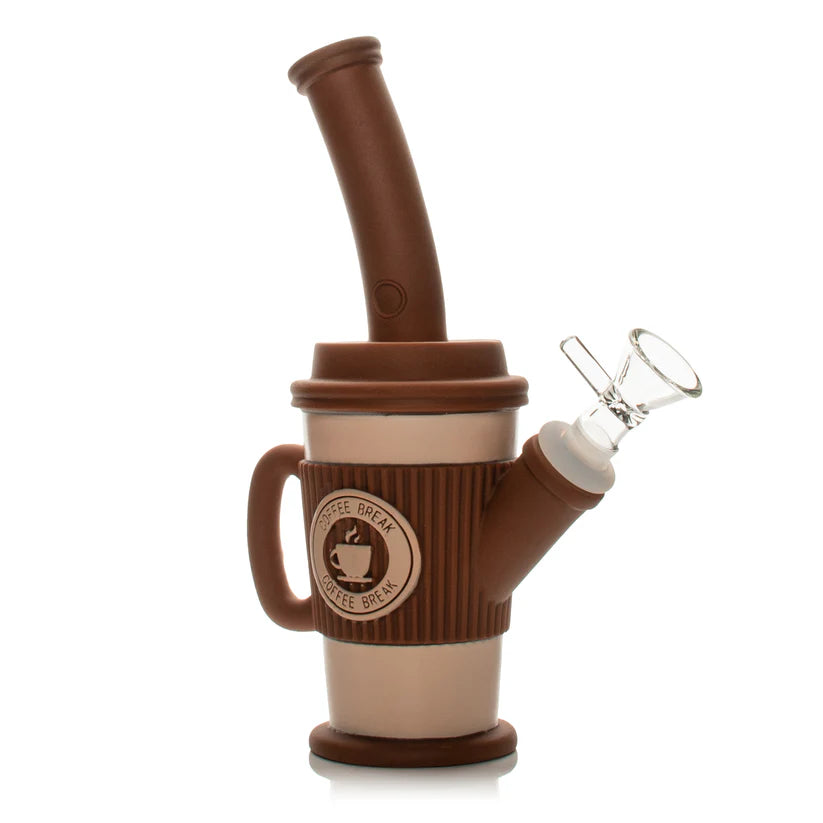 LIT® Silicone  8" Coffee Cup Water Pipe