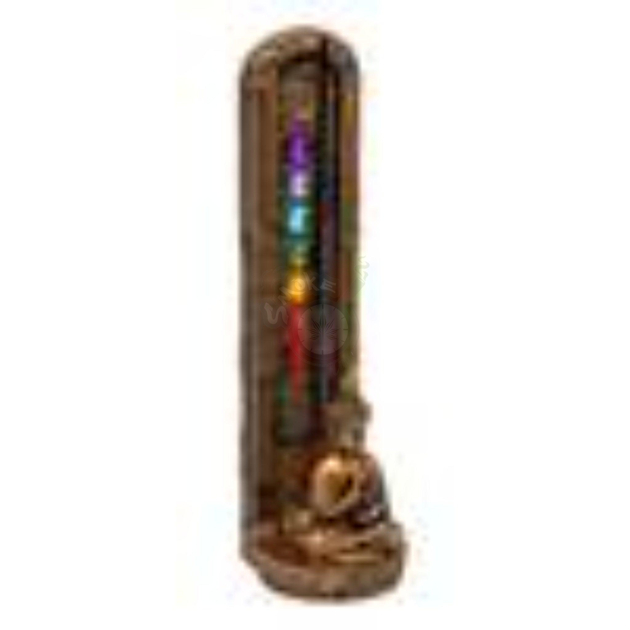 Meditating Buddha w/ Chakra Symbols Standing Incense Burner (IB-2837) - SmokeTime