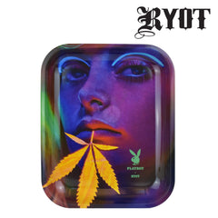 PLAYBOY BY RYOT ROLLING TRAYS – LEAF BEARD LARGE - SmokeTime