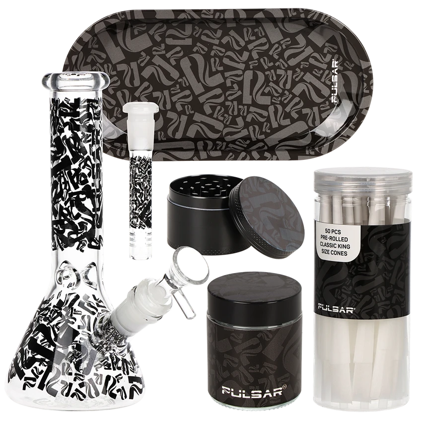 Pulsar Design Series Beaker Water Pipe V2 Smokers Kit - 7.75" / Pulsar Camo