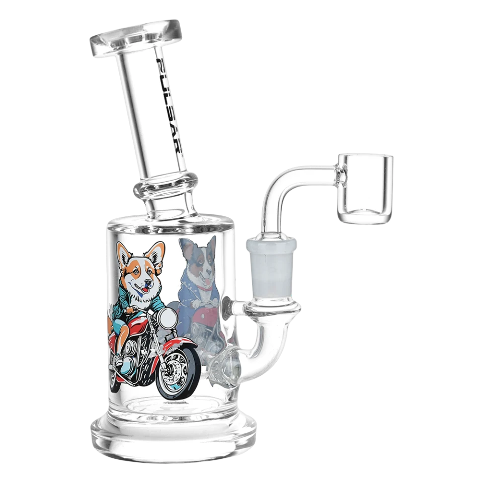 Pulsar Moto Corgi Glass Dab Rig - 6.75" / 14mm F