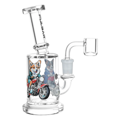 Pulsar Moto Corgi Glass Dab Rig - 6.75" / 14mm F