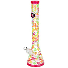 Pulsar Peacekeeper Beaker Bong 18'inch Glow in Dark