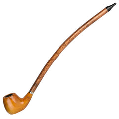 15" Curved Stem Rosewood Yellow Shire Pipe (PP165)