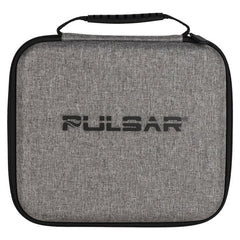 Pulsar Slant Neck Beaker Glass Water Pipe Zippered Case Travel Kit - 7" / Clear