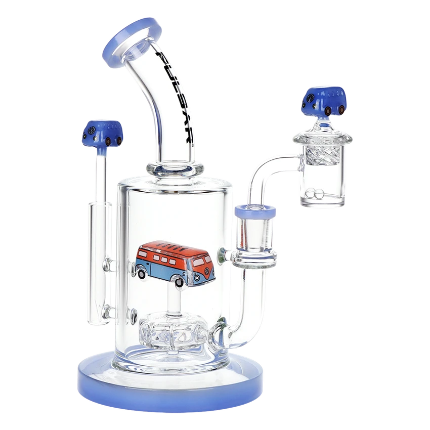 Pulsar Glow VW Bus Glass Dab Rig Set - 8.5" / 14mm F