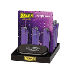 Purple Rain Metal Lighters Clipper - SmokeTime