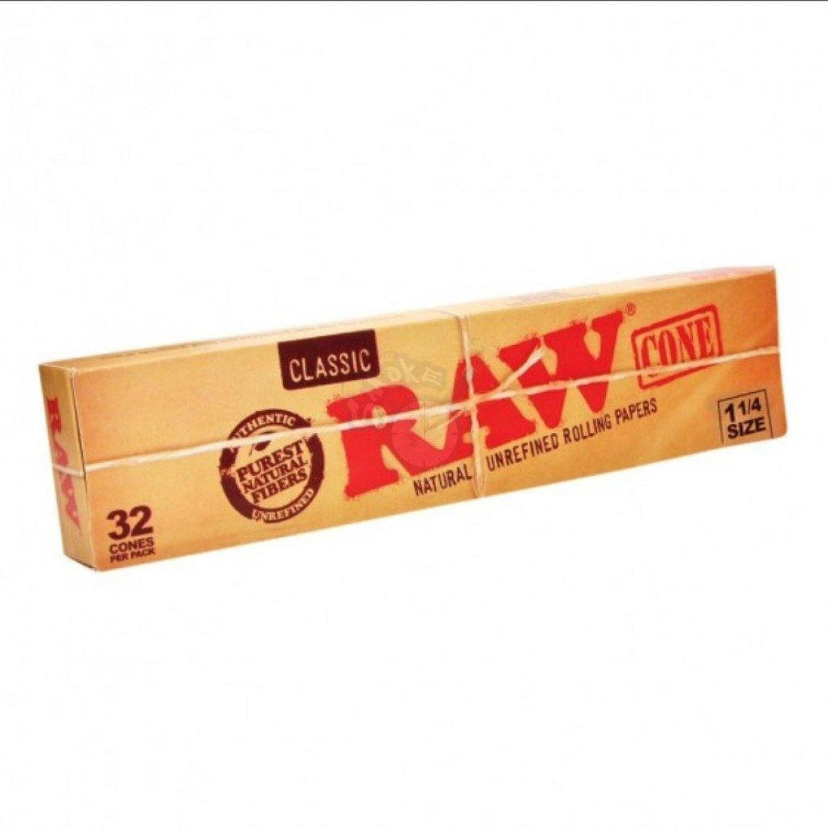 RAW Cone Basics Natural 1 1/4 32 Pack - SmokeTime