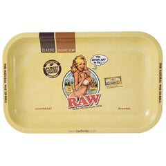 Raw Girl Metal Tray - SmokeTime