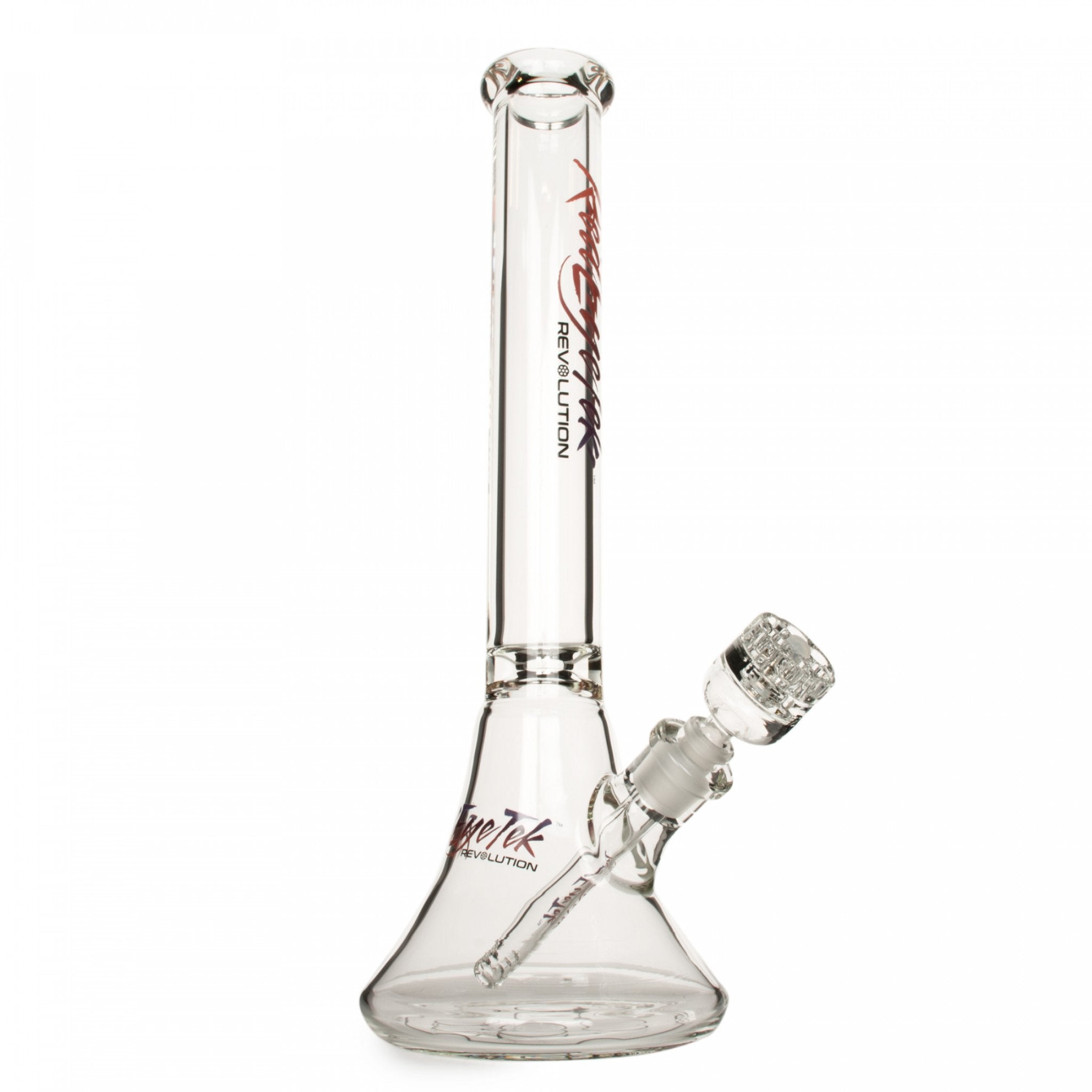 Red Eye Glass 17" Revolution Bell Base Water Pipe (K3147) - SmokeTime