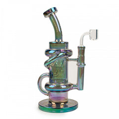 Red Eye Tek 9.5" Metallic Terminator Finish Glitch Klein Recycler Rig (K3124) - SmokeTime