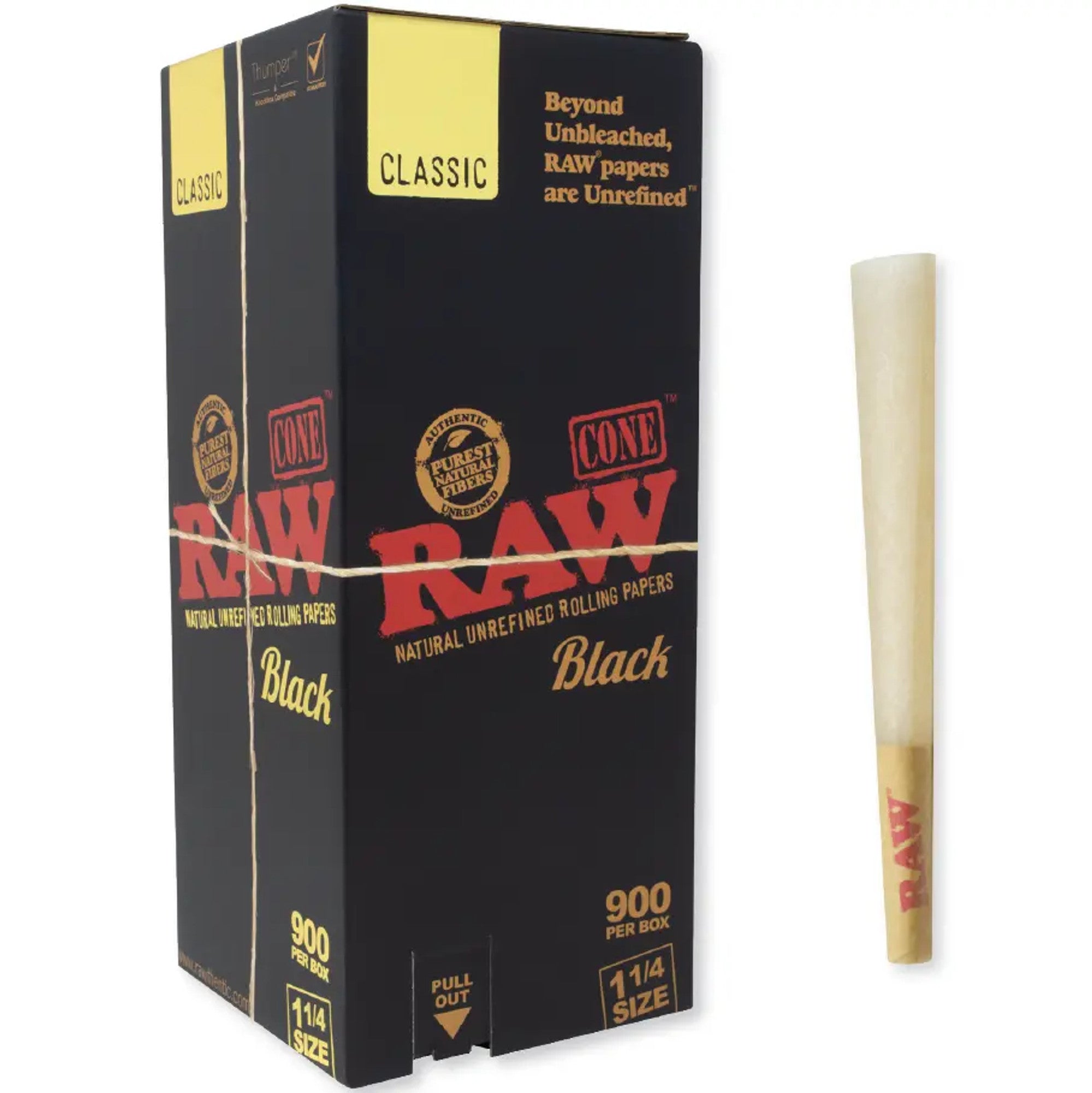RAW Pre-Rolled Cones 1 1/4 Size (Different Quantity)