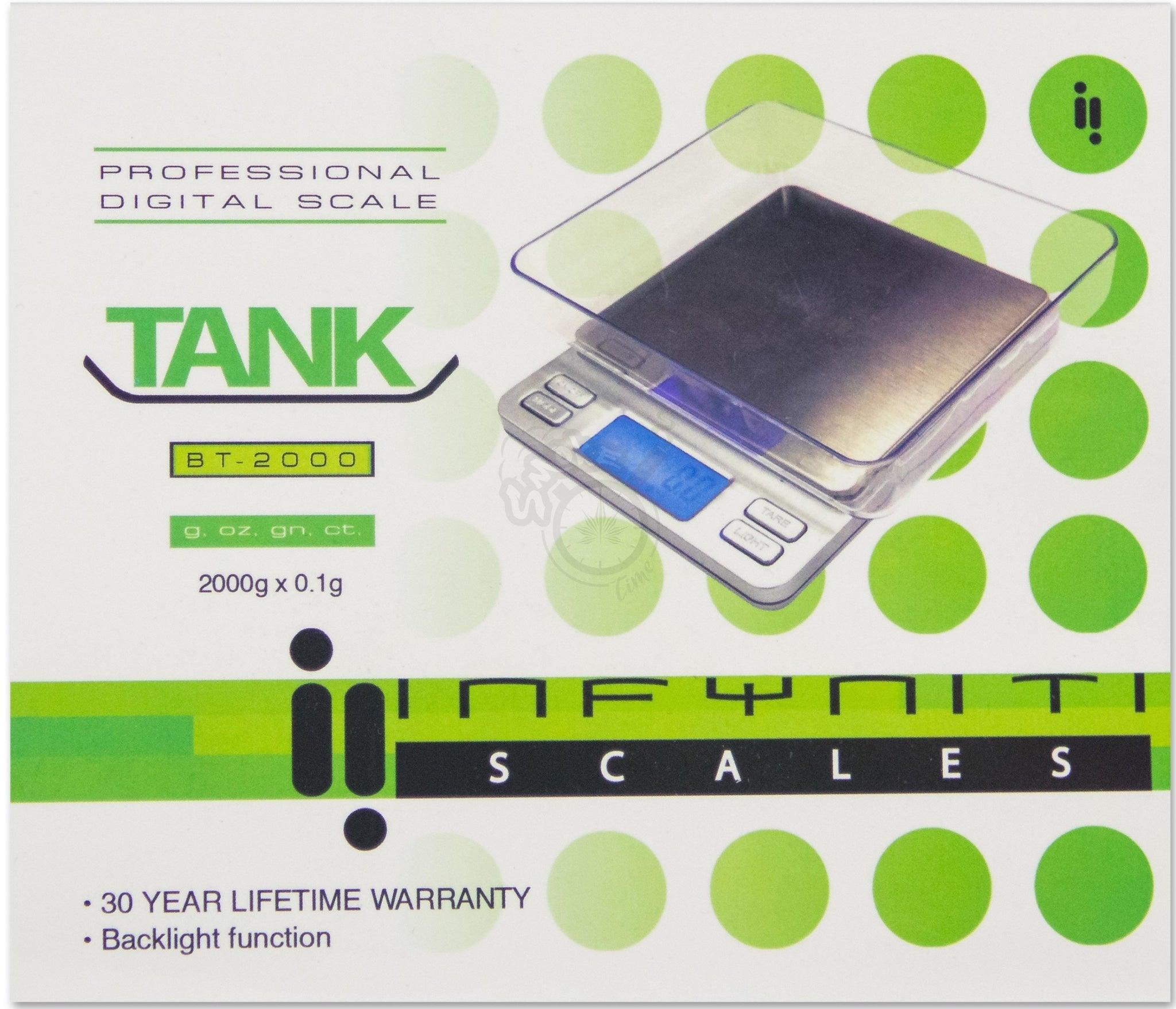 2000m Scale Tank Digital Scale, 2000g x 0.1g (BT-2000) – Up In Smoke Shoppe Dartmouth