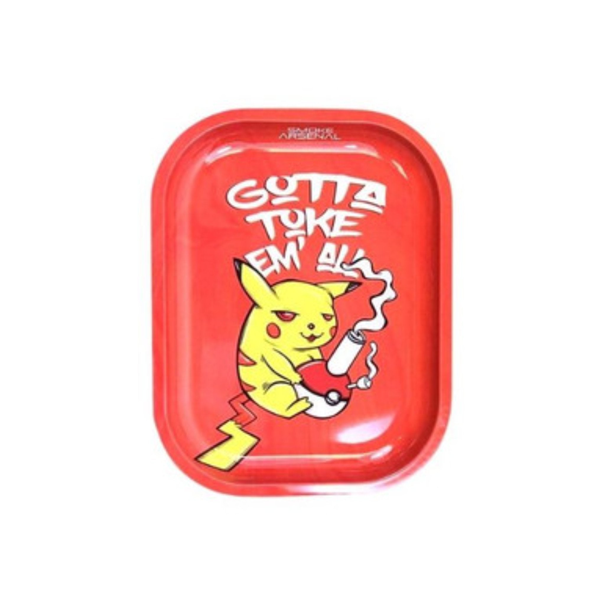 Toke Em All Metal Rolling Tray - Small - SmokeTime