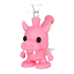 Vampire Cow Silicone Bubbler - 6" / Colors Vary
