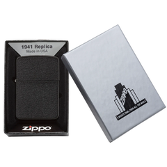 ZIPPO 1941 REPLICA BLACK CRACKLE