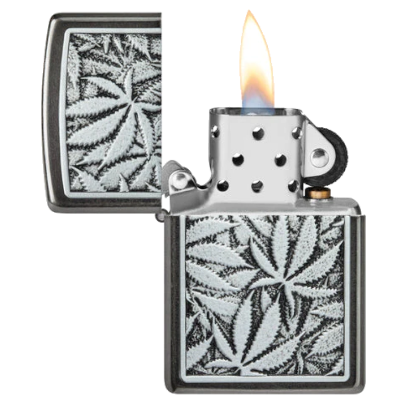 ZIPPO CANNABIS EMBLEM DESIGN