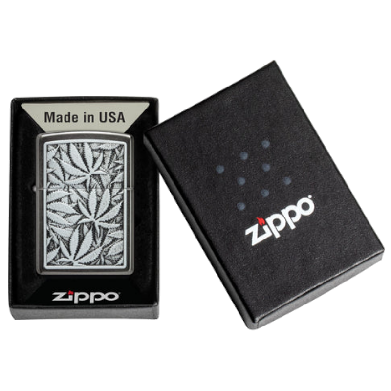 ZIPPO CANNABIS EMBLEM DESIGN