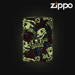 Zippo – GLOW IN THE DARK – SKULL CROWN - SmokeTime