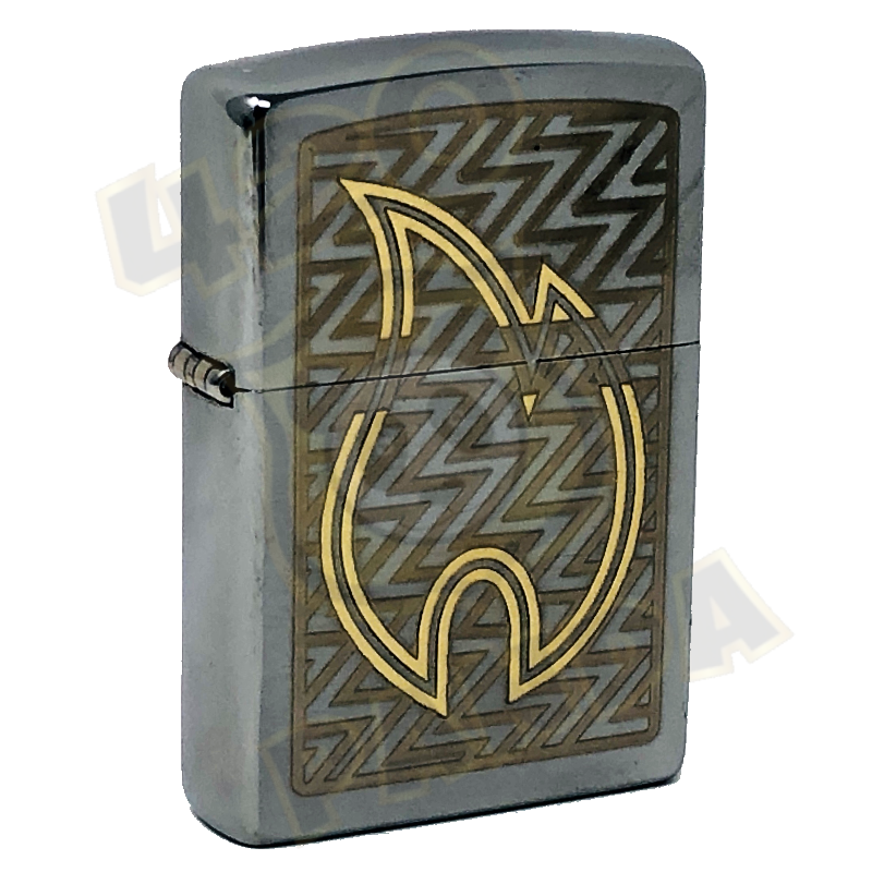 ZIPPO TREAD FLAME DESIGN